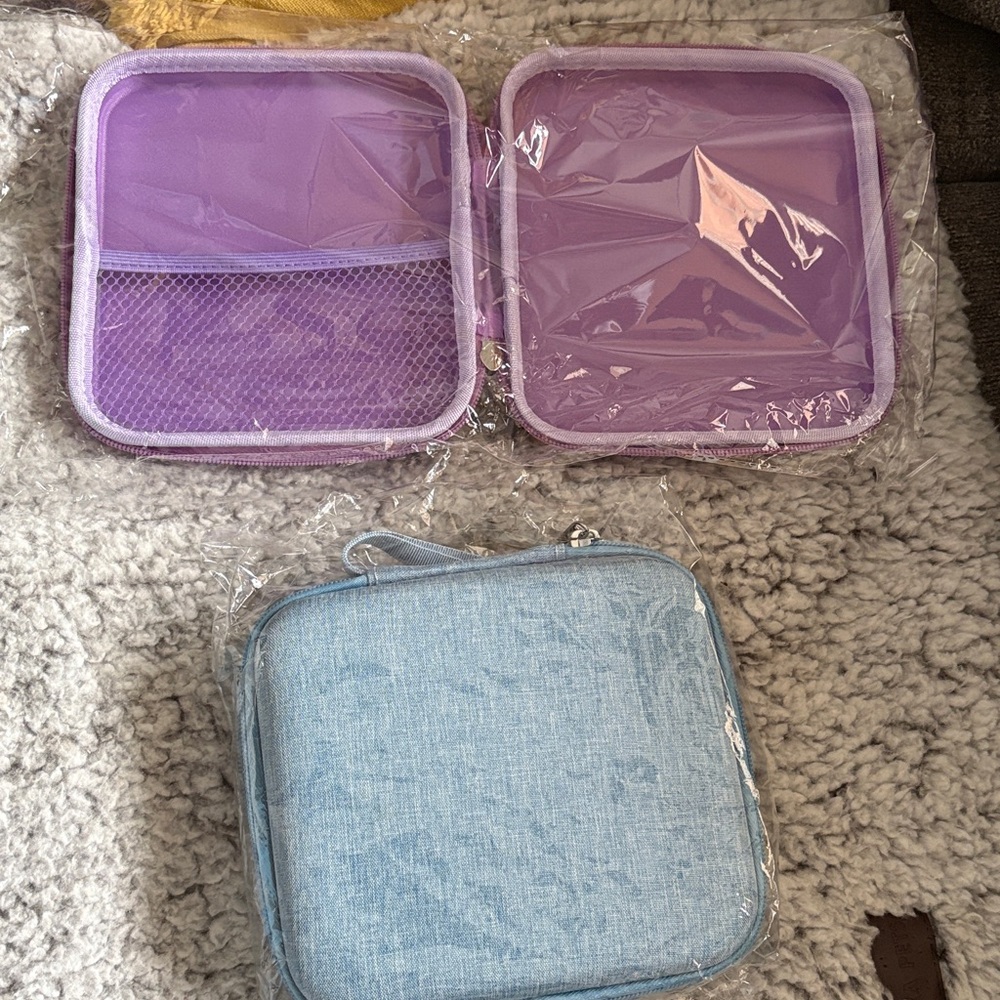 Purple and Blue headphone cases